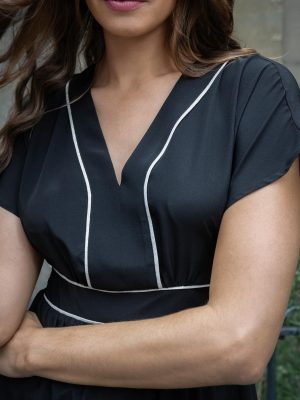 Alternative view of Barbara Silk Dress - Black