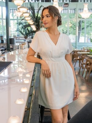 Barbara Silk Dress - Off White