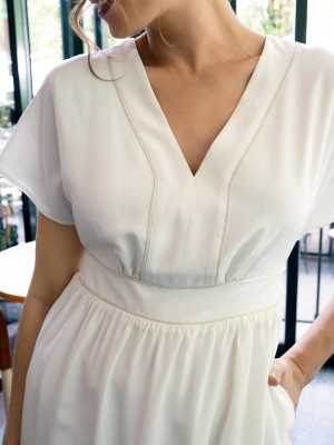 Alternative view of Barbara Silk Dress - Off White