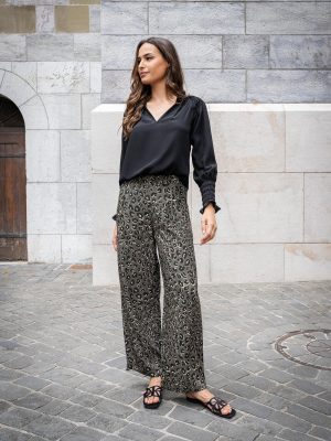 Constance Silk Blouse - Black