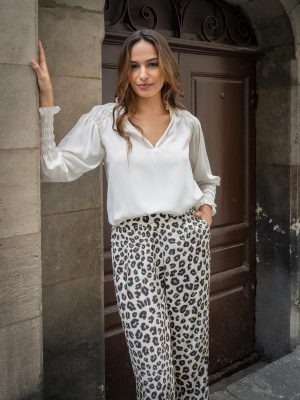 Alternative view of Constance Silk Blouse - Off White