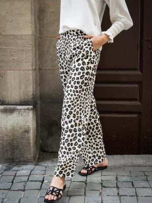 Alternative view of Isa Silk Pants - Sahara Cream
